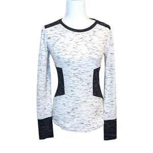 Rachel Rachel Roy Long Sleeve Black and White Tee Size S
